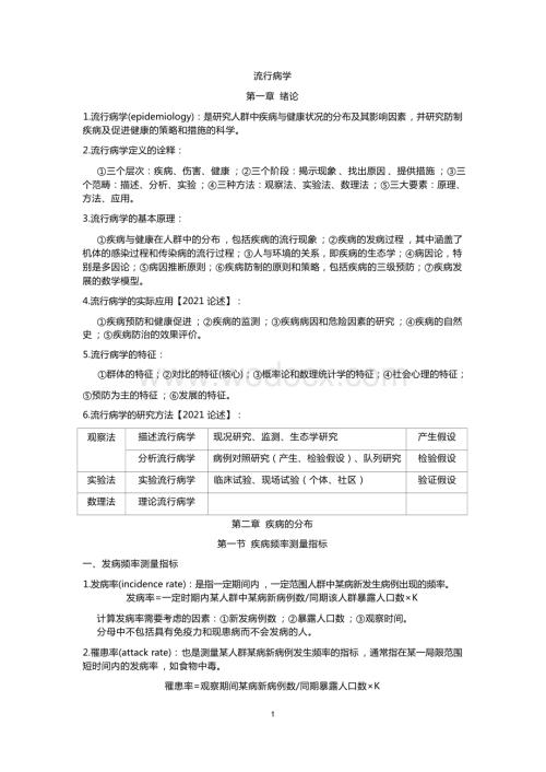 流行病学(中国医科大学)教学课件.docx