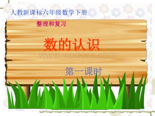 人教版数学六年级下册总复习《数的认识》1用.ppt