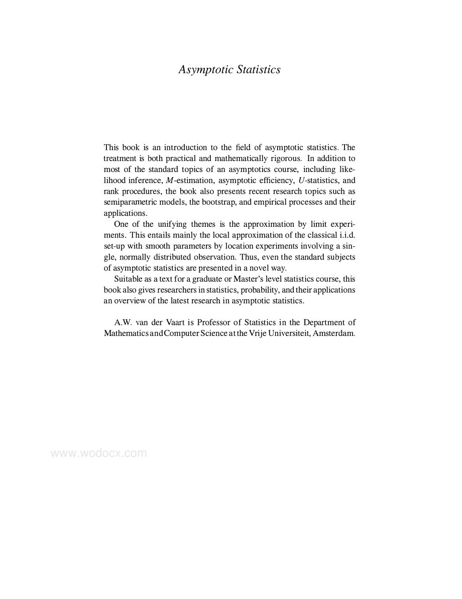 Asymptotic Statistics(2000).pdf_第2页