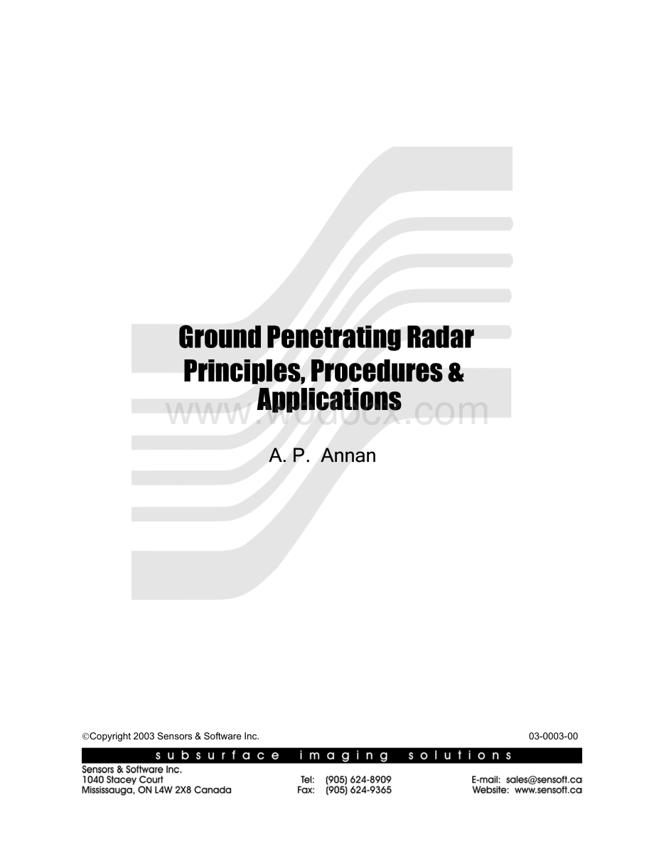 GPR-PrincplesProcedures&Applications.pdf_第1页