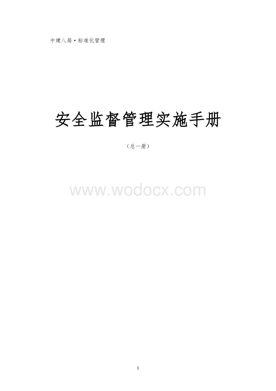 知名企业安全监督管理实施手册.docx_第1页