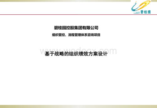 知名地产基于战略的组织绩效方案设计.pptx