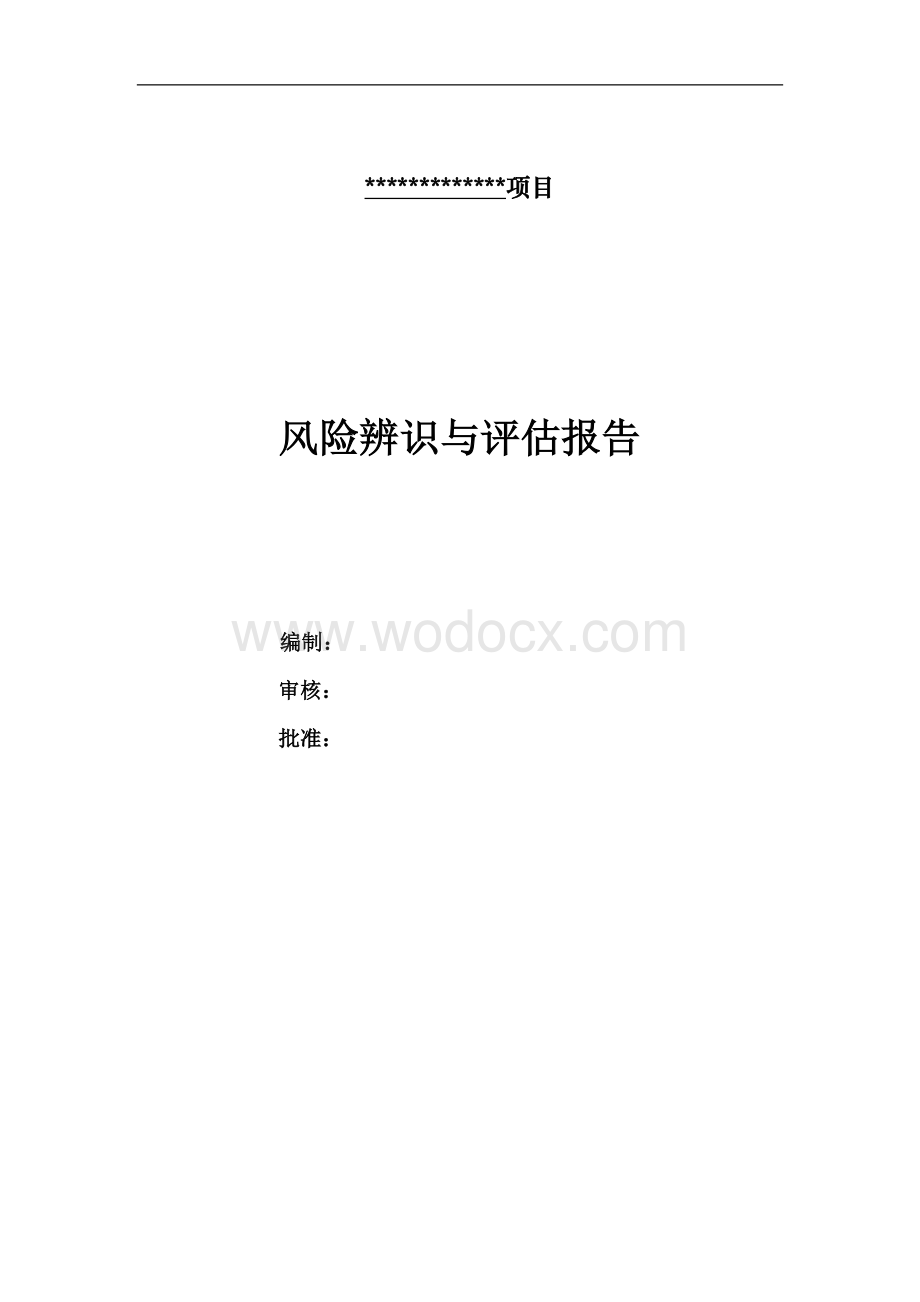 XX施工项目风险辨识与评估报告.docx_第1页