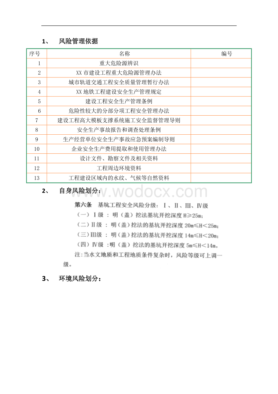 XX施工项目风险辨识与评估报告.docx_第3页