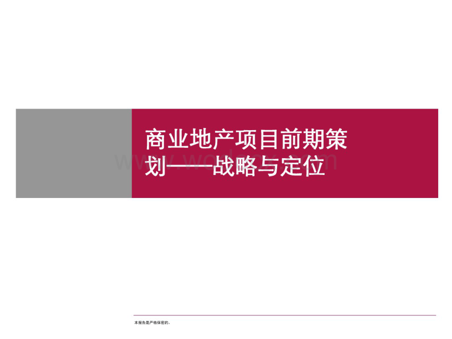 商业地产项目前期策划战略与定位.pdf_第1页