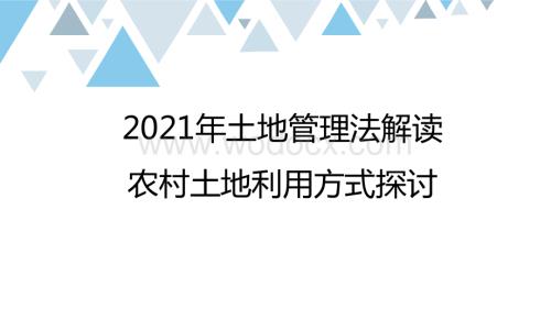 2021年农村土地利用方式探讨.pptx