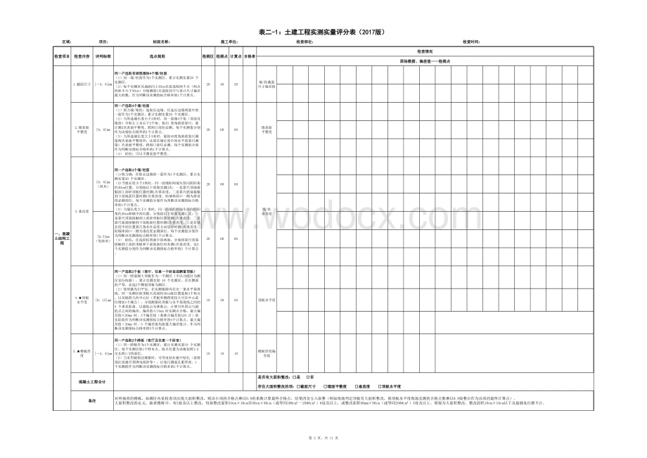 土建工程质量检查表.xlsx_第2页