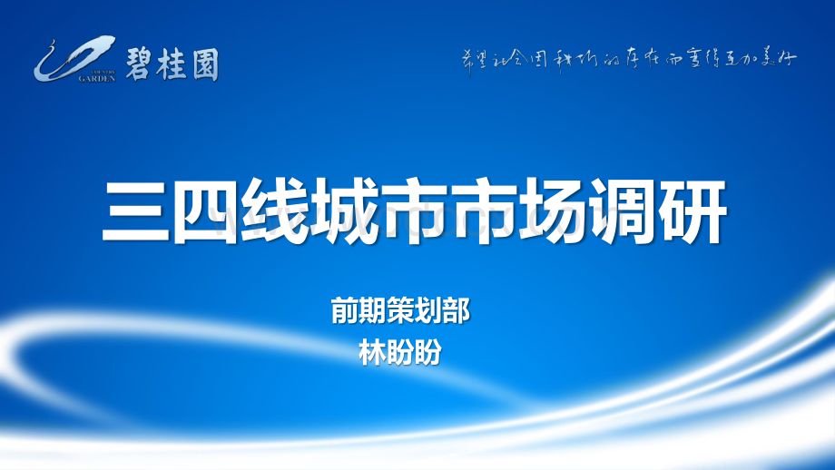 三四线城市市场调研报告.pdf_第1页