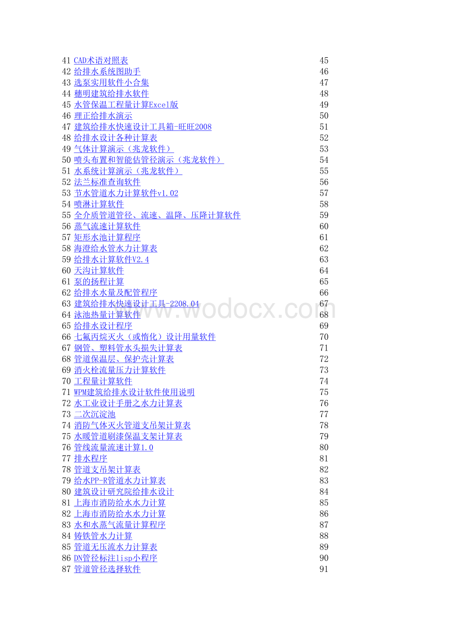 经典推荐市政给排水管道计算软件大全400多个软件.xls_第2页