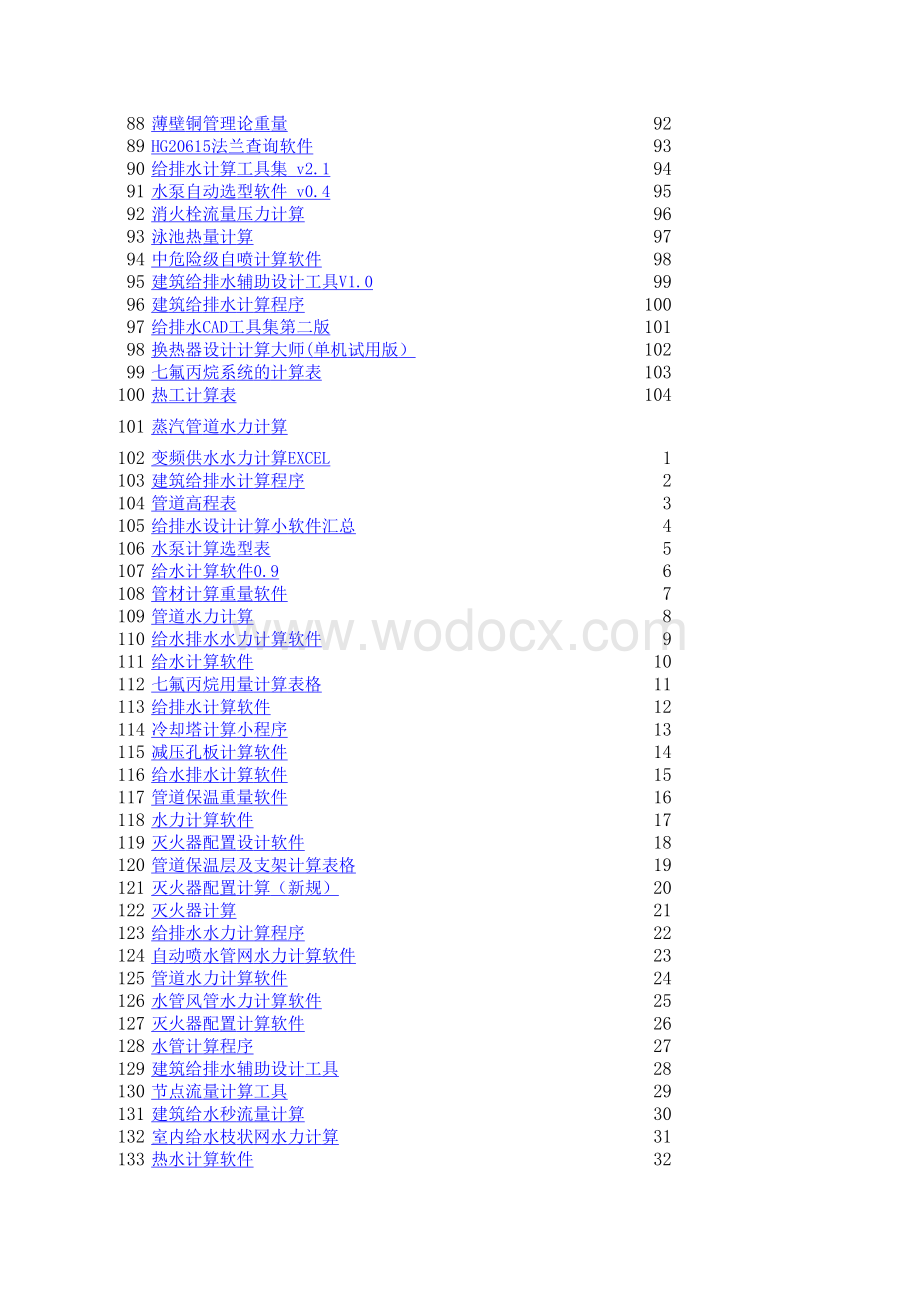 经典推荐市政给排水管道计算软件大全400多个软件.xls_第3页