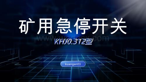 浅谈KHJ0.312型矿用双向急停开关技术参数.pptx