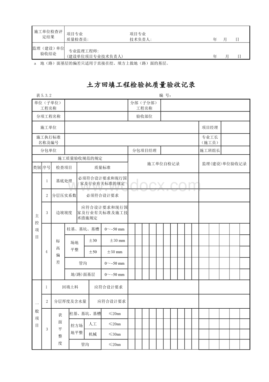 电力建设施工质量验收及评价规程土建表格.doc_第3页