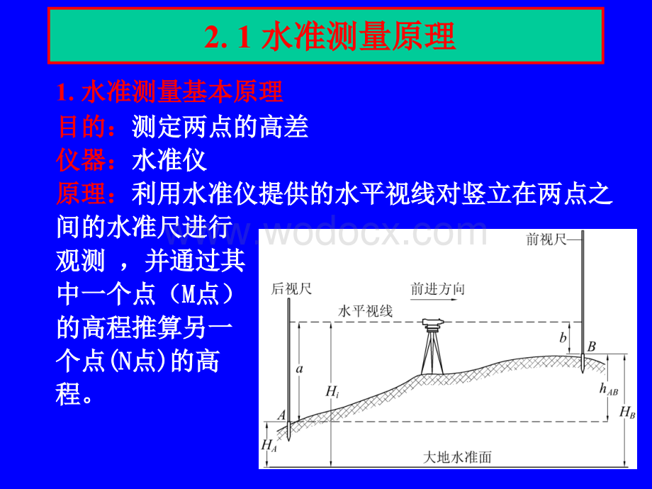 水准仪使用方法及原理培训讲义.ppt_第1页