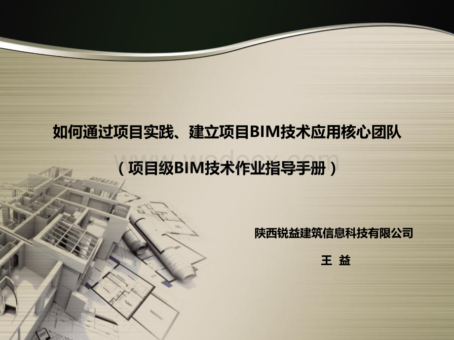 项目级BIM技术应用作业指导书.pdf_第1页