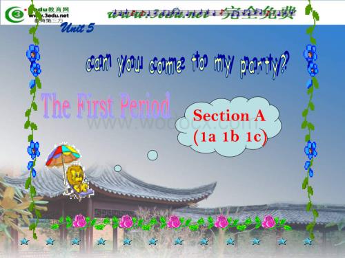 八年级英语Can you come to my party课件1.ppt