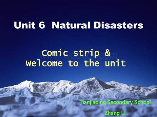 八年级英语Natural Disasters课件1.ppt