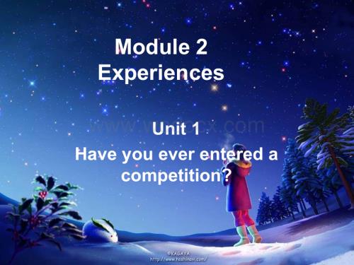 八年级英语Have you ever entered a competition课件3.ppt