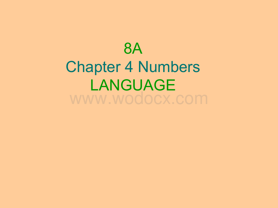 八年级英语Numbers Language课件.ppt_第1页