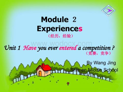 八年级英语Have you ever entered a competition课件.ppt