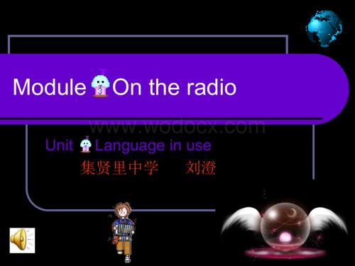 八年级英语On the radio课件5.ppt