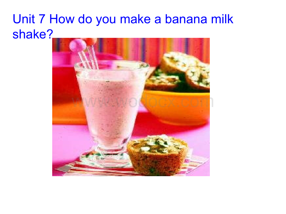 八年级英语how do you make banana milk shake.ppt_第1页
