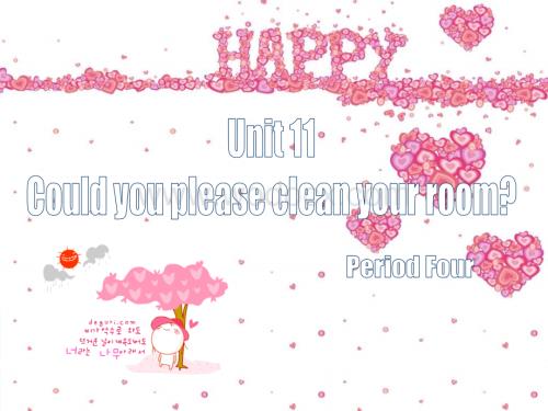 八年级英语Could you please clean your room课件6.ppt