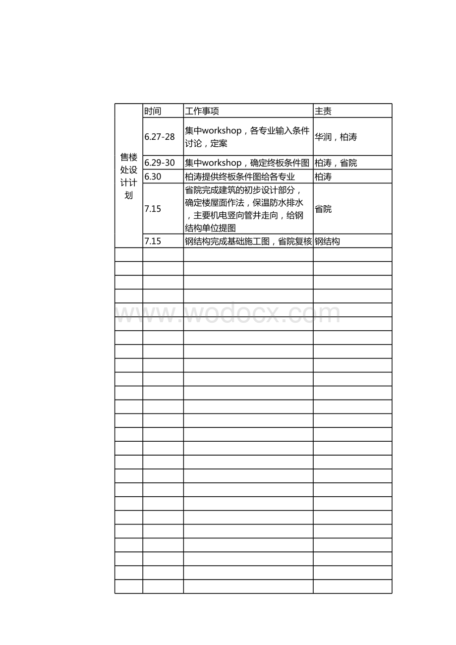 总控工作计划-室内设计细排计划表.xlsx_第1页