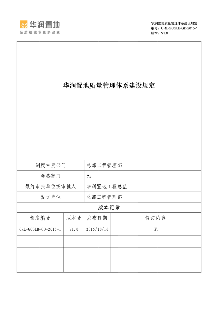 知名企业质量管理体系建设规定.pdf_第1页