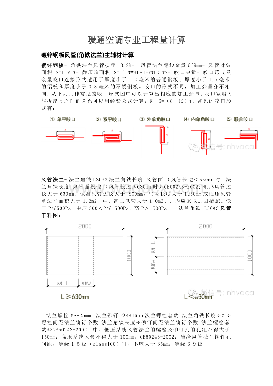 暖通空调专业工程量计算.docx_第1页