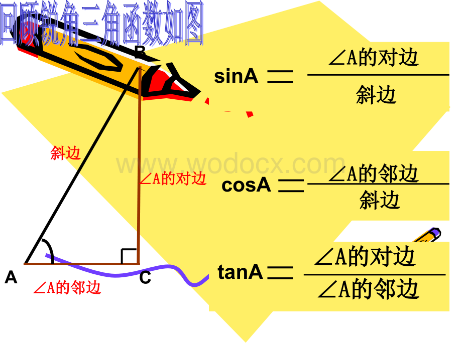 新人教版九年级下 28.1 锐角三角函数(3) 1.ppt_第2页