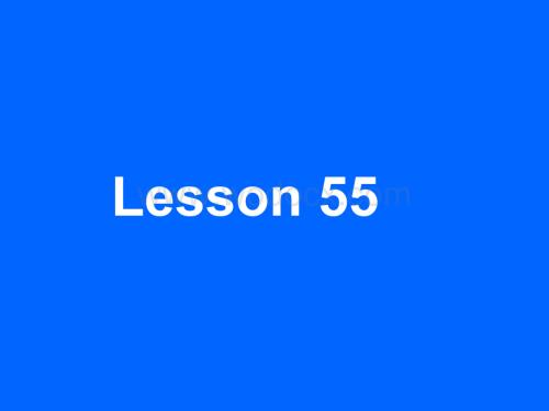 新人教版初三英语下学期lesson 55.ppt