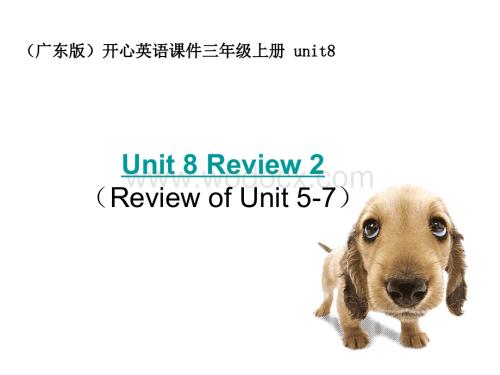 开心学英语三年级上册《Unit 8 Review 2》ppt课件.ppt