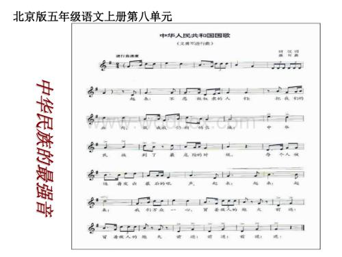 五年级语文中华民族的最强音.ppt