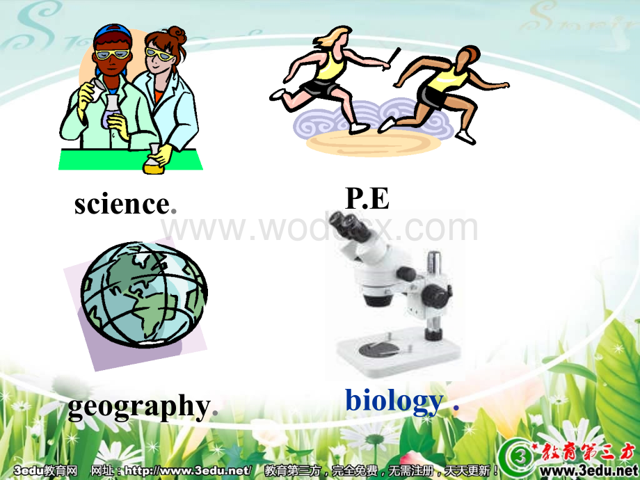 七年级英语My favorite subject is science课件.ppt_第3页