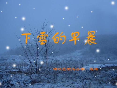 浙教版五年级下册《____的早晨》PPT课件2.ppt