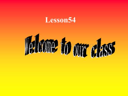 新人教版初三英语下学期lesson 54.ppt