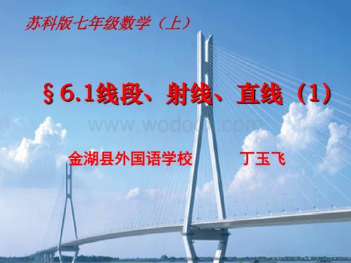 江苏省金湖县外国语学院七年级上册数学课件 6.1 线段、射线、直线.ppt