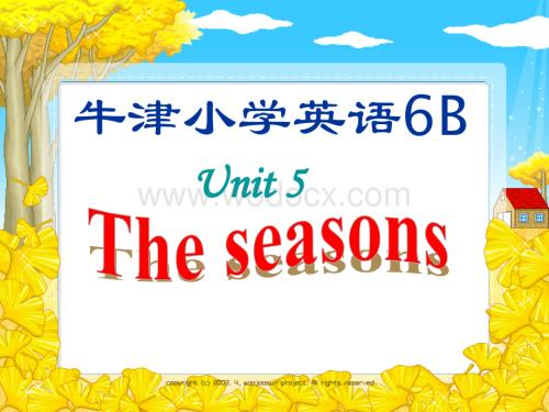 六年级英语The seasons课件2.ppt