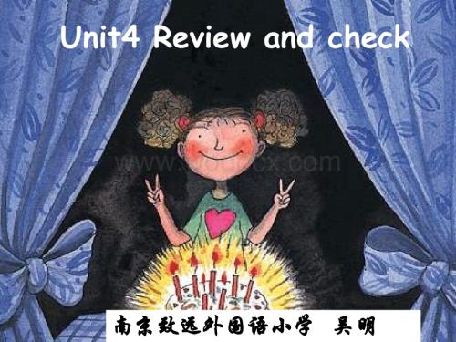 六年级英语Review and check课件1.ppt