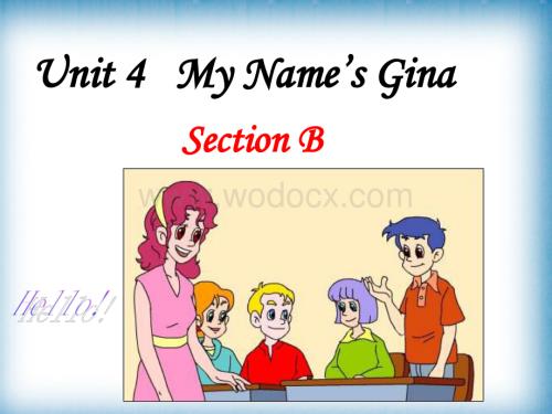 六年级英语My Name’s Gina课件.ppt