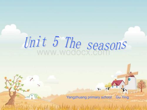 六年级英语The seasons.ppt