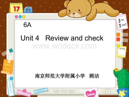 六年级英语Review and check课件3.ppt