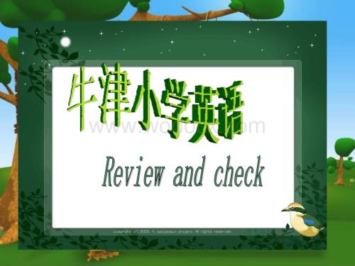 六年级英语review and check课件4.ppt