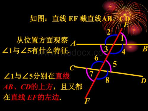 华师大版七年级上4.7.2相交线中的角课件.ppt