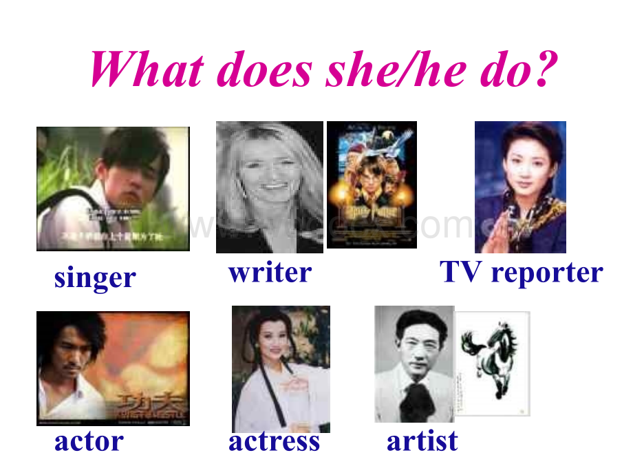 六年级英语what does he or she do课件.ppt_第1页