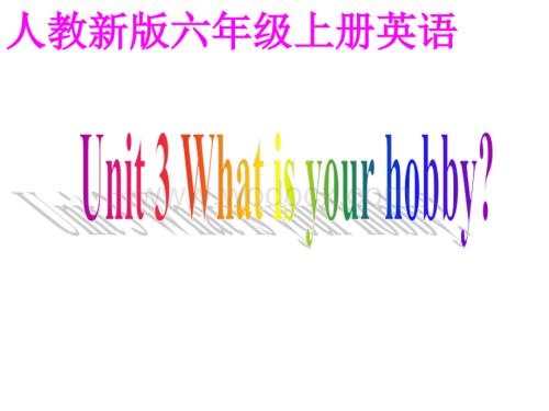 六年级英语What’s your hobb课件.ppt