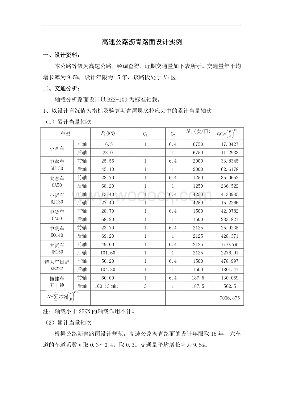 高速公路沥青路面设计实例.doc_第1页