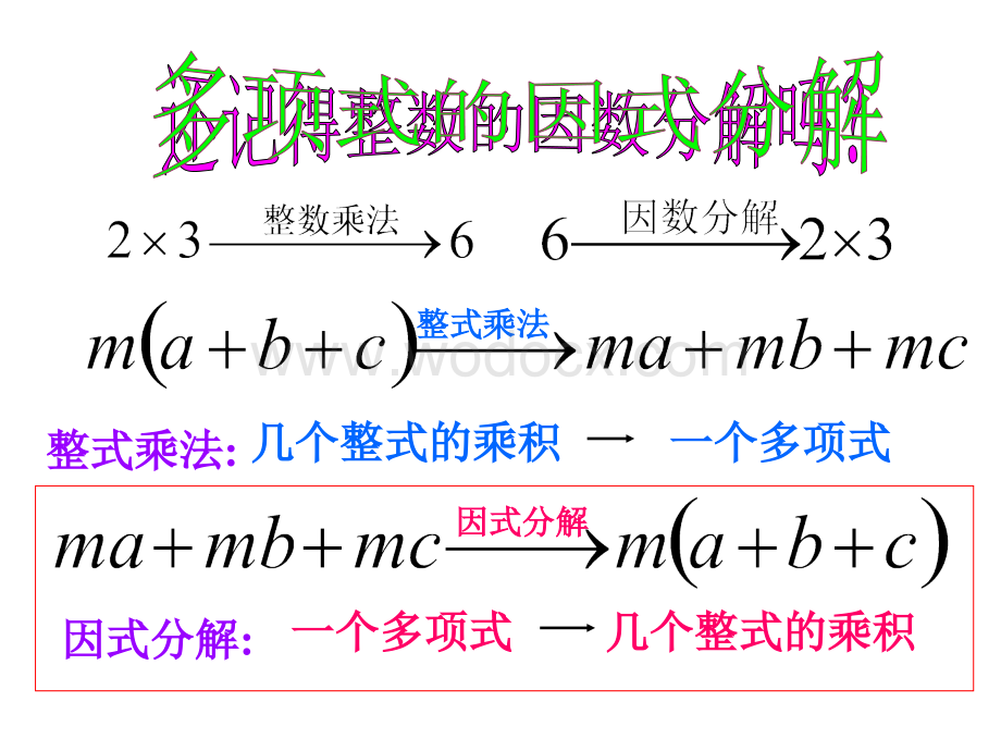 青岛版八年级上2.3《因式分解》PPT课件.ppt_第3页