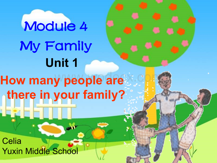 七年级英语上学期Module 4　unit1 My family外研英语.ppt_第1页