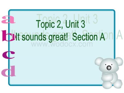 仁爱版八年级英语上3Unit3.ppt